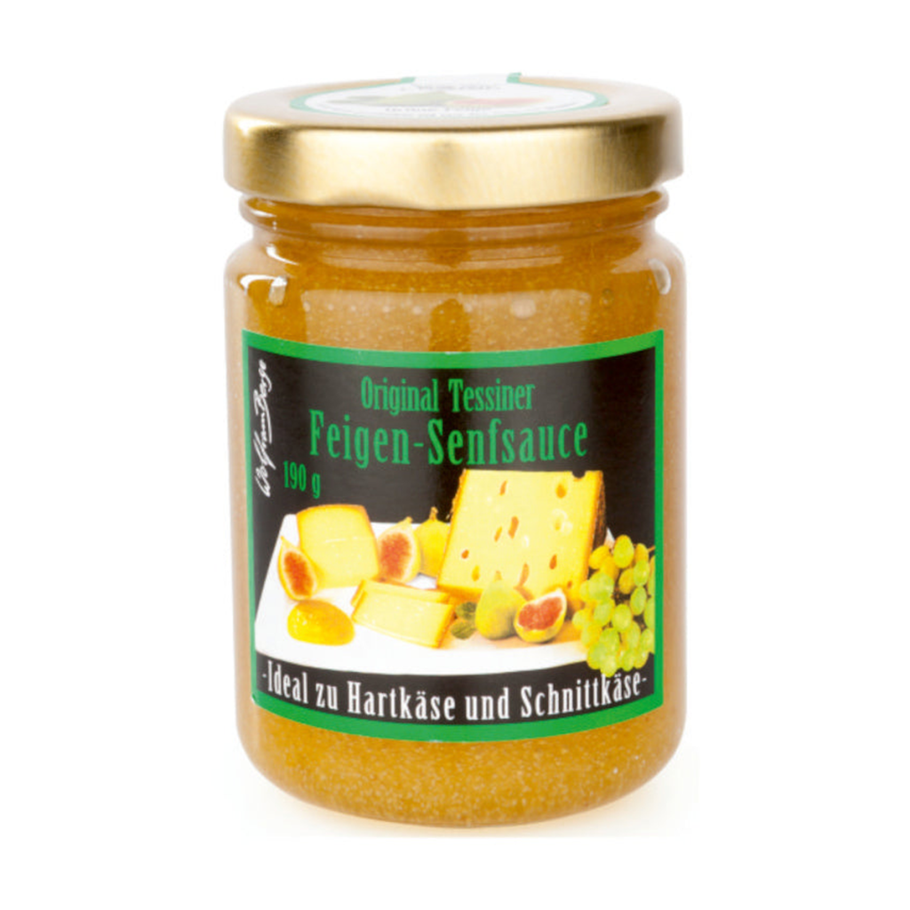 Ruwisch und Zuck Feigensenfsauce grün 190g