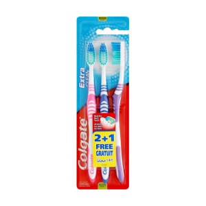 Colgate Extra Clean Zahnbürste medium 2+1ST