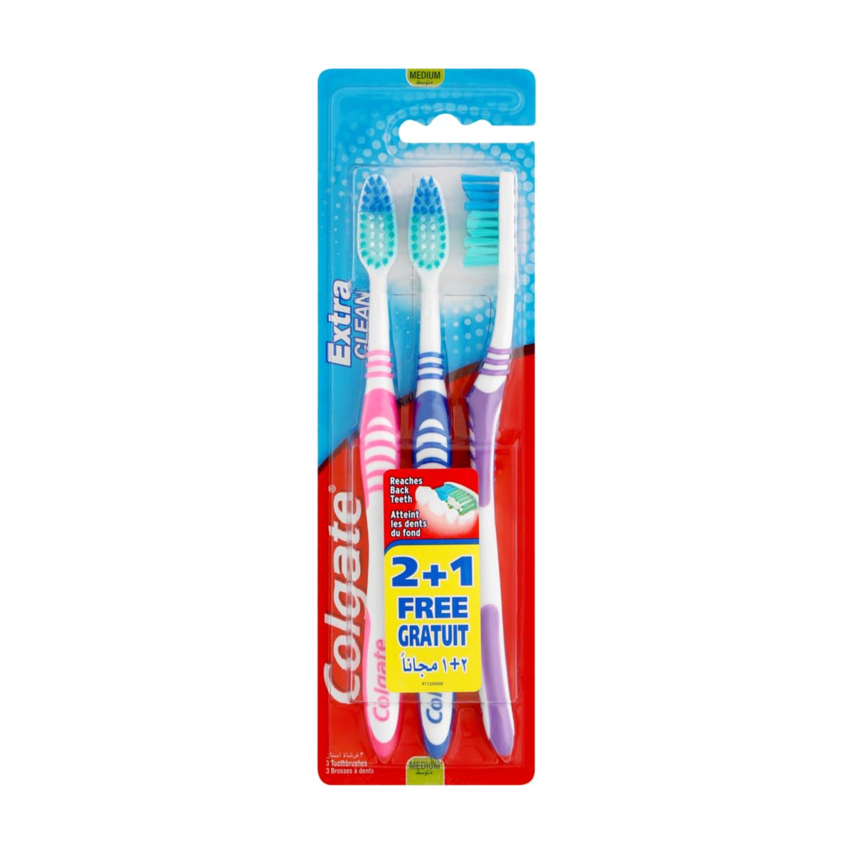 Colgate Extra Clean Zahnbürste medium 2+1ST