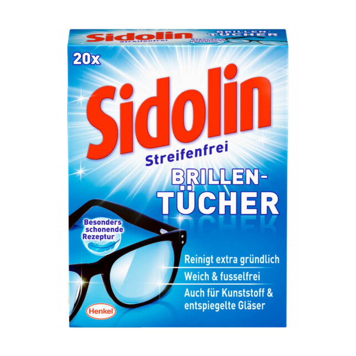 Sidolin Brillentücher 20ST