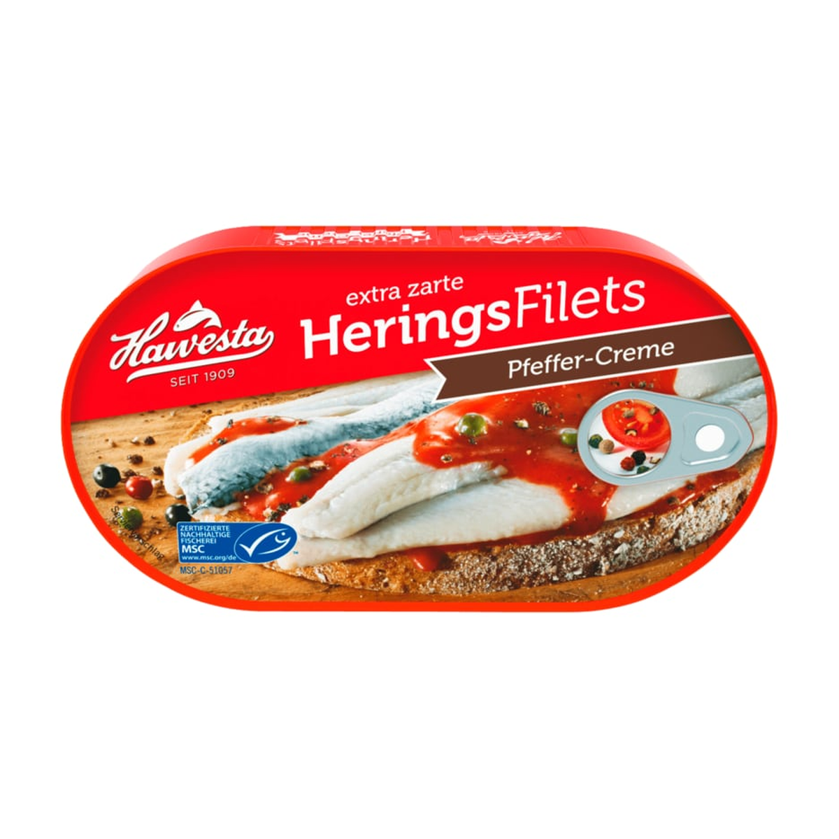 MSC Hawesta Heringsfilets in PfefferSauce 200g