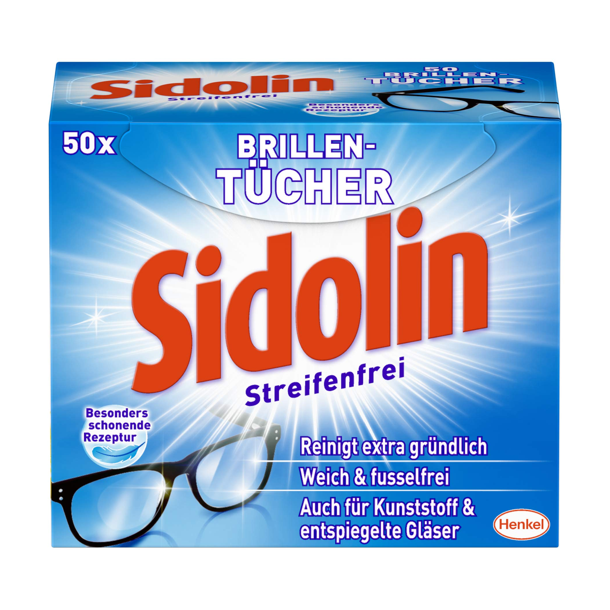 Sidolin Brillentücher 50ST