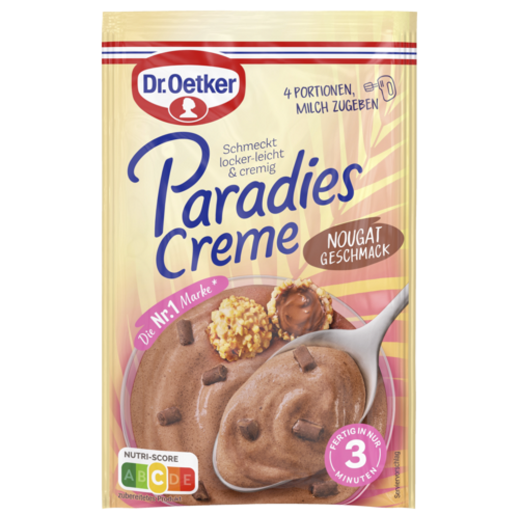 Dr.Oetker Paradies Creme Nougat für 300ml 70g
