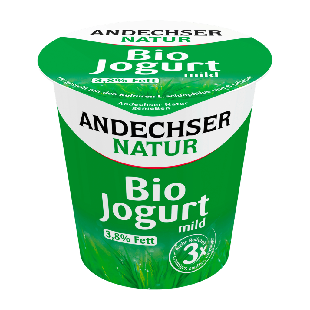 Bio Bayern Andechser Natur Joghurt mild 1,8% 500g