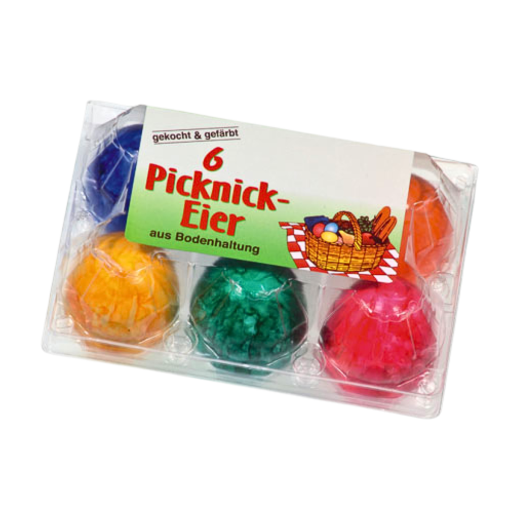 Gutshof-Ei Picknick Eier Bunt M 6ST