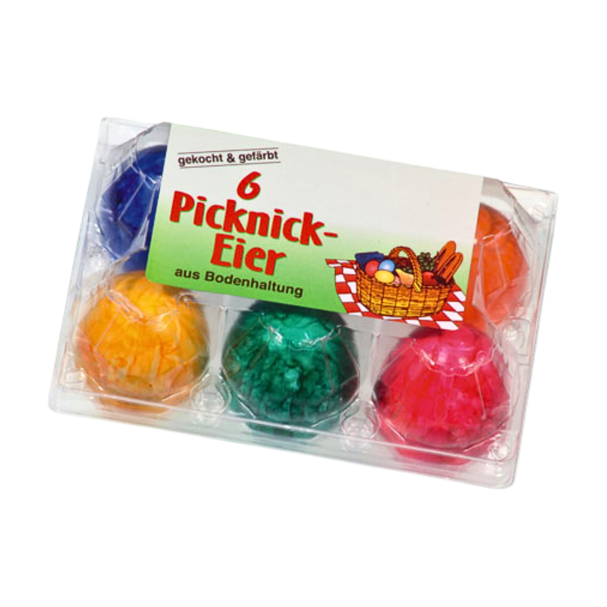 Gutshof-Ei Picknick Eier Bunt M 6ST