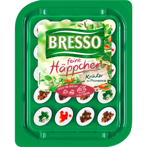 Bresso feine Häppchen mit Kräuter aus der Provence 70% Doppelrahmstufe 100g