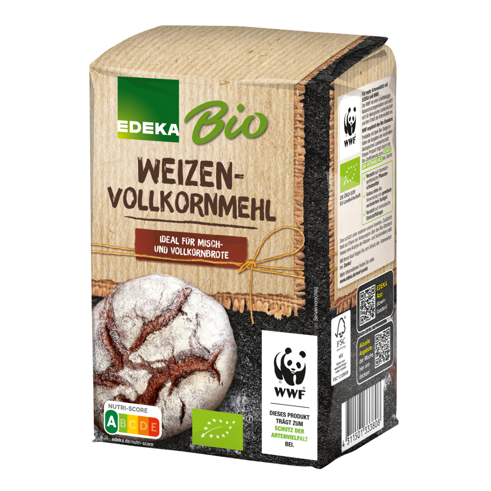 Bio EDEKA Weizenvollkornmehl 1kg