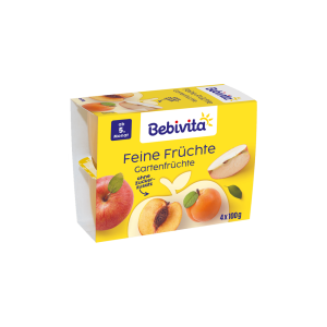 Bebivita feine Früchte Gartenfrüchte ab 5.Monat 4x100g