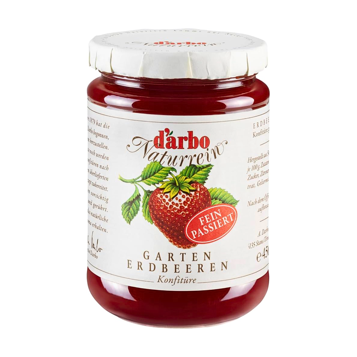 Darbo Naturrein Erdbeere Passiert 450g