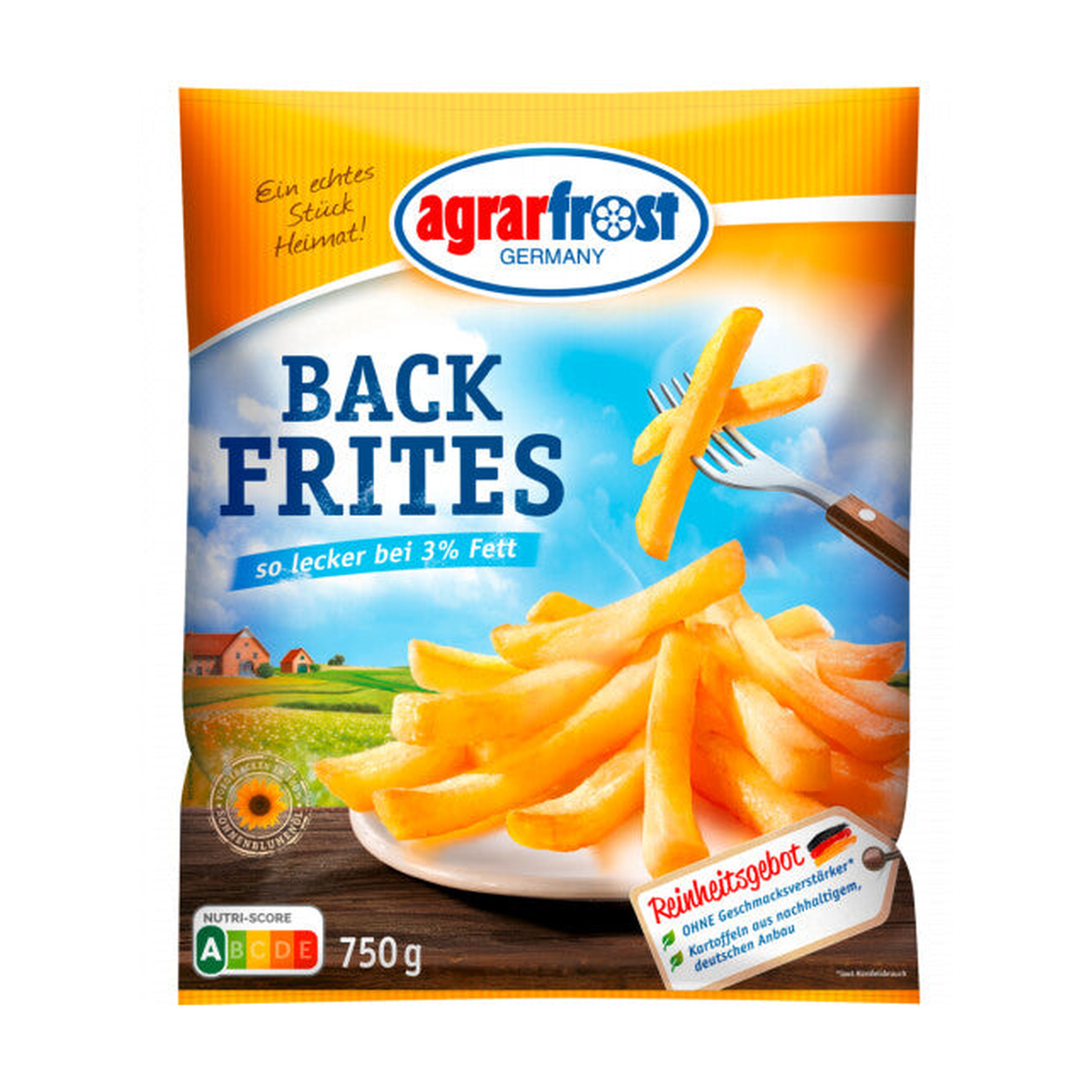 Agrarfrost Backfrites Normalschnitt 750g