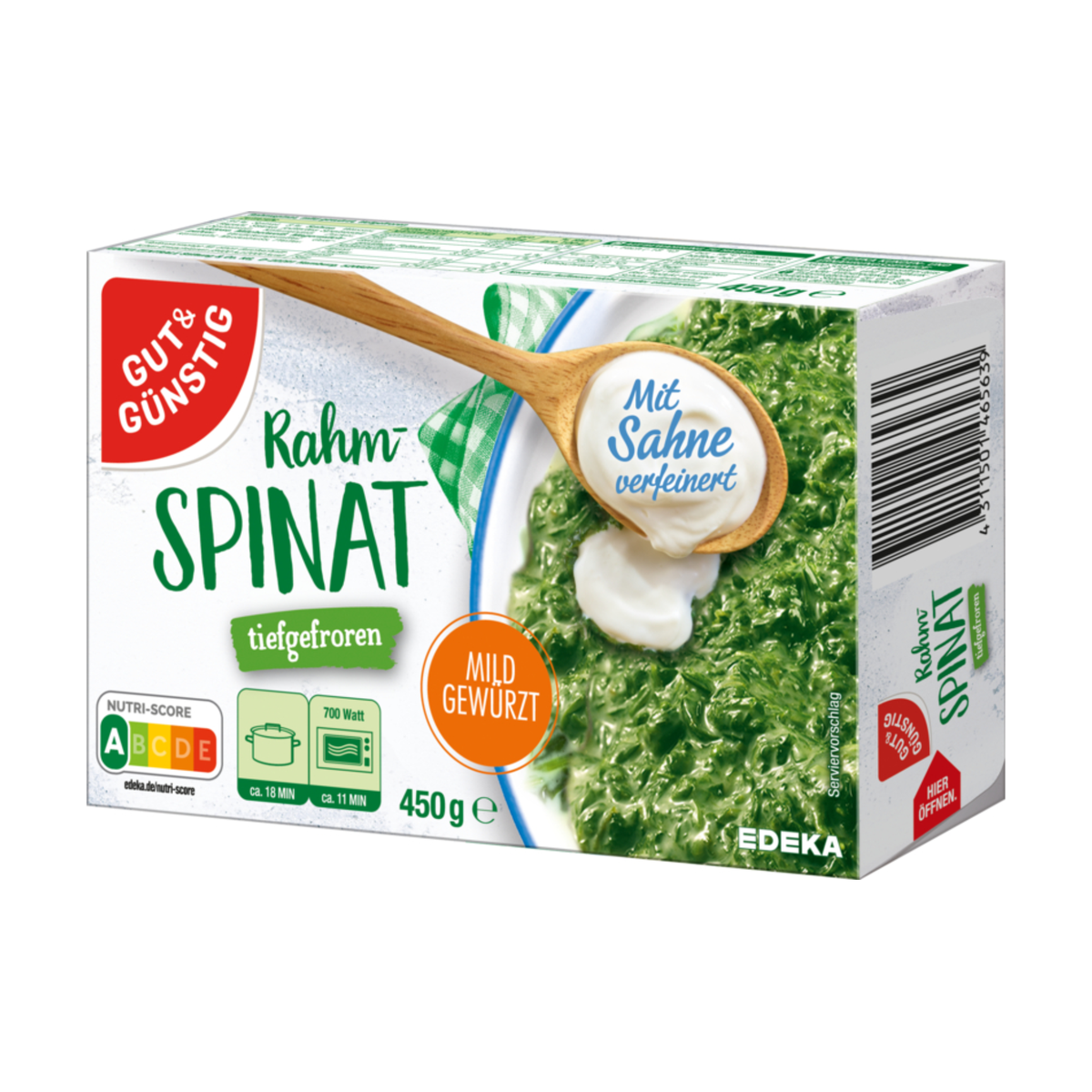 GUT&GÜNSTIG Rahmspinat 450g