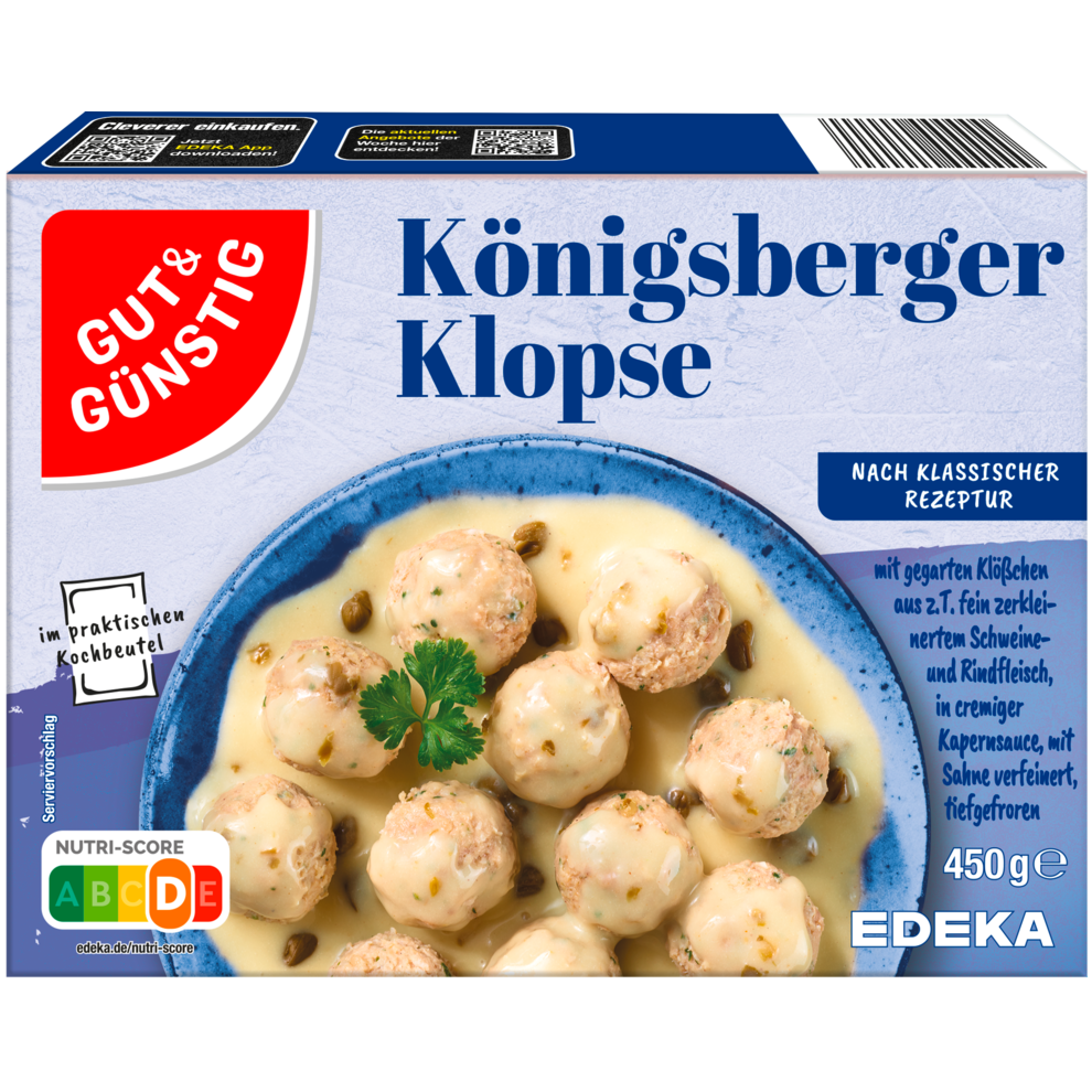 GUT&GÜNSTIG Königsberger Klopse 450g