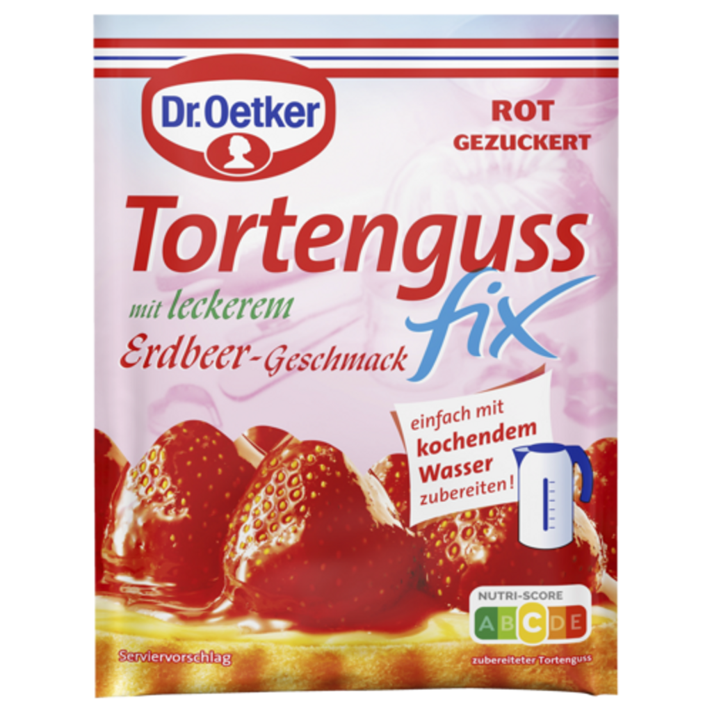 Dr.Oetker Tortenguss Fix Erdbeer für 250ml 50g