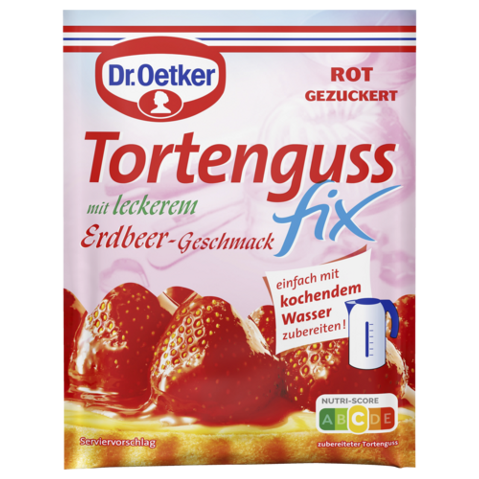 Dr.Oetker Tortenguss Fix Erdbeer für 250ml 50g