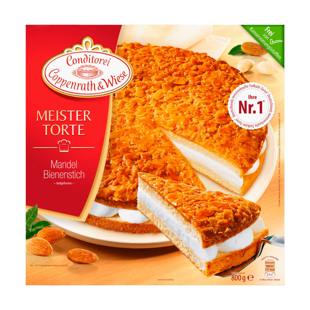 Coppenrath&Wiese Mandel Bienenstich Torte 800g