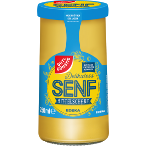 GUT&GÜNSTIG Senf mittelscharf 250ml
