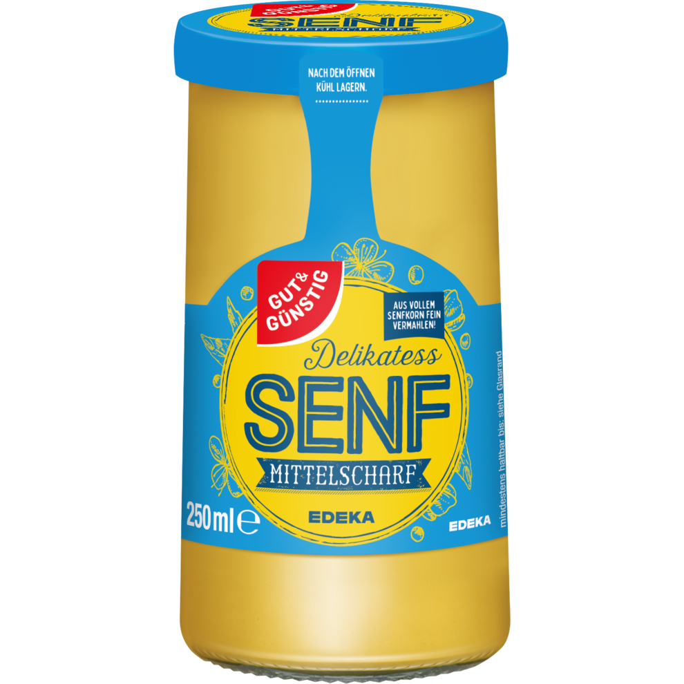 GUT&GÜNSTIG Senf mittelscharf 250ml
