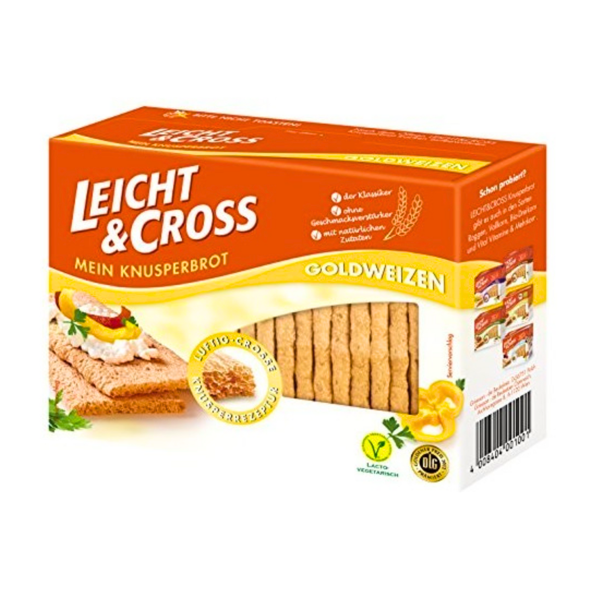 Leicht&Cross Weizen Knusperbrot 125g