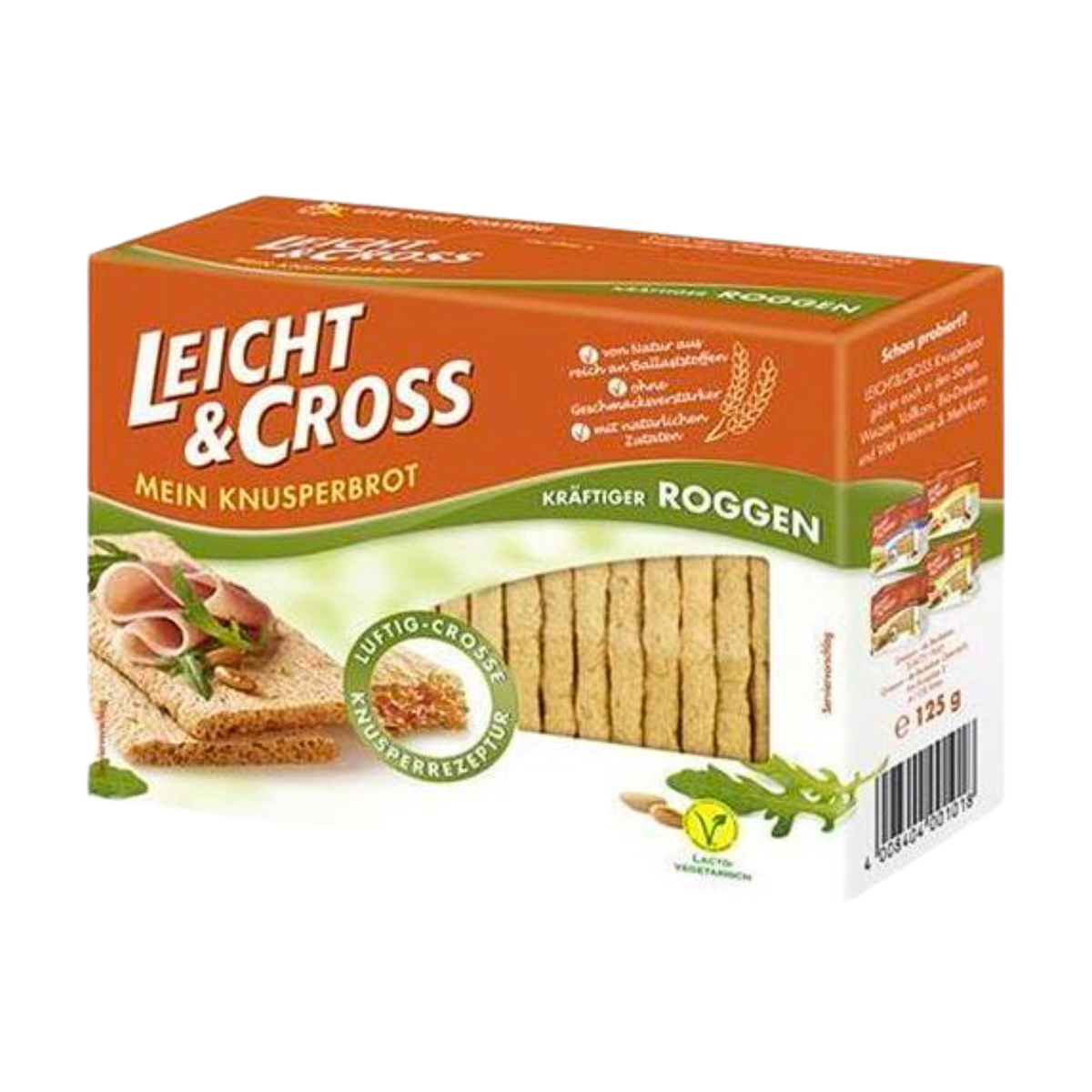 Leicht&Cross Roggen Knusperbrot 125g