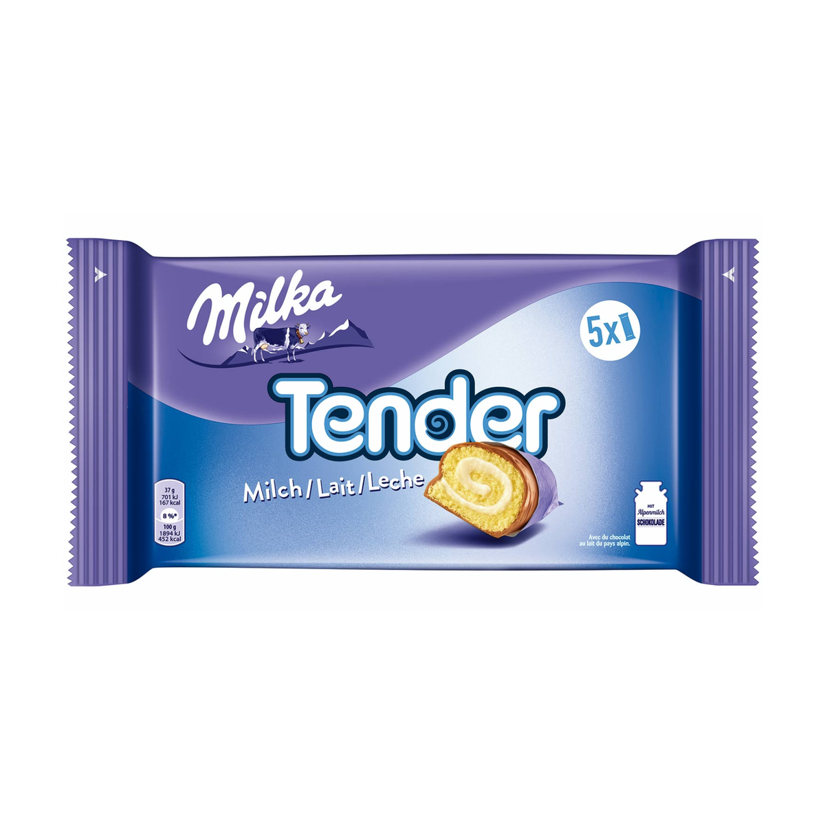 Milka Tender Milch 5x37g
