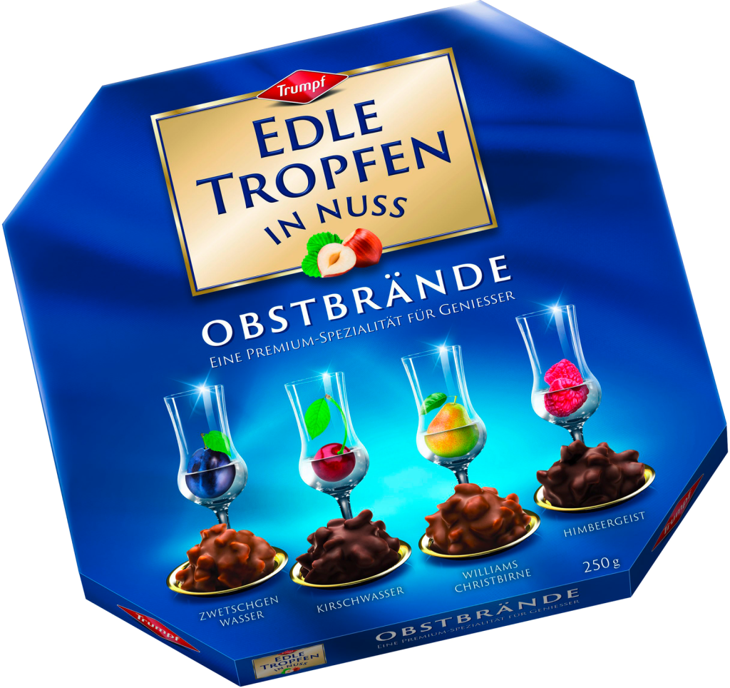 Trumpf Edle Tropfen in Nuss-Obstbrand 250g
