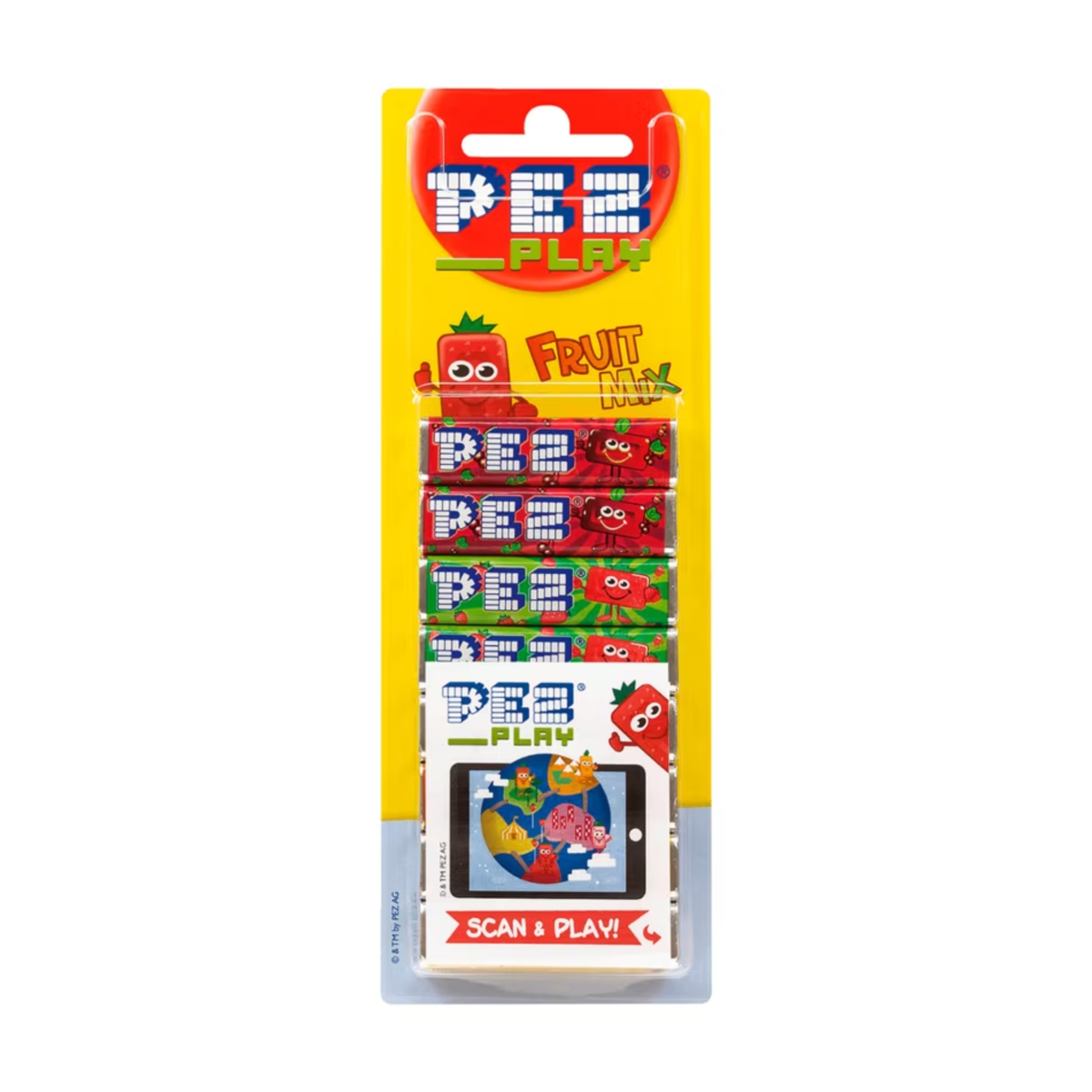 PEZ сменный блок фрукт 8-pack 68g