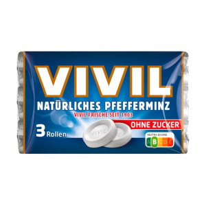 Vivil Pfefferminz ohne Zucker 3x28g