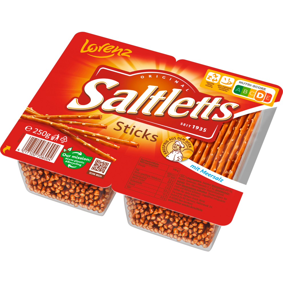 Saltletts Палочки классический 250g