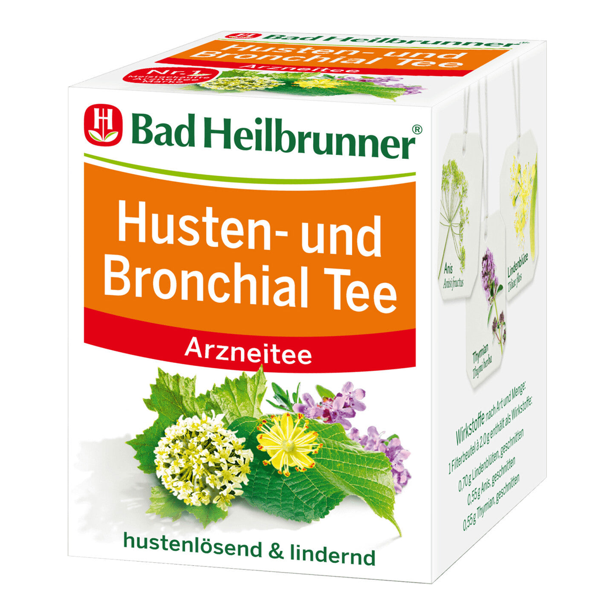 Bad Heilbrunner Husten- und Bronchialtee 8x2g