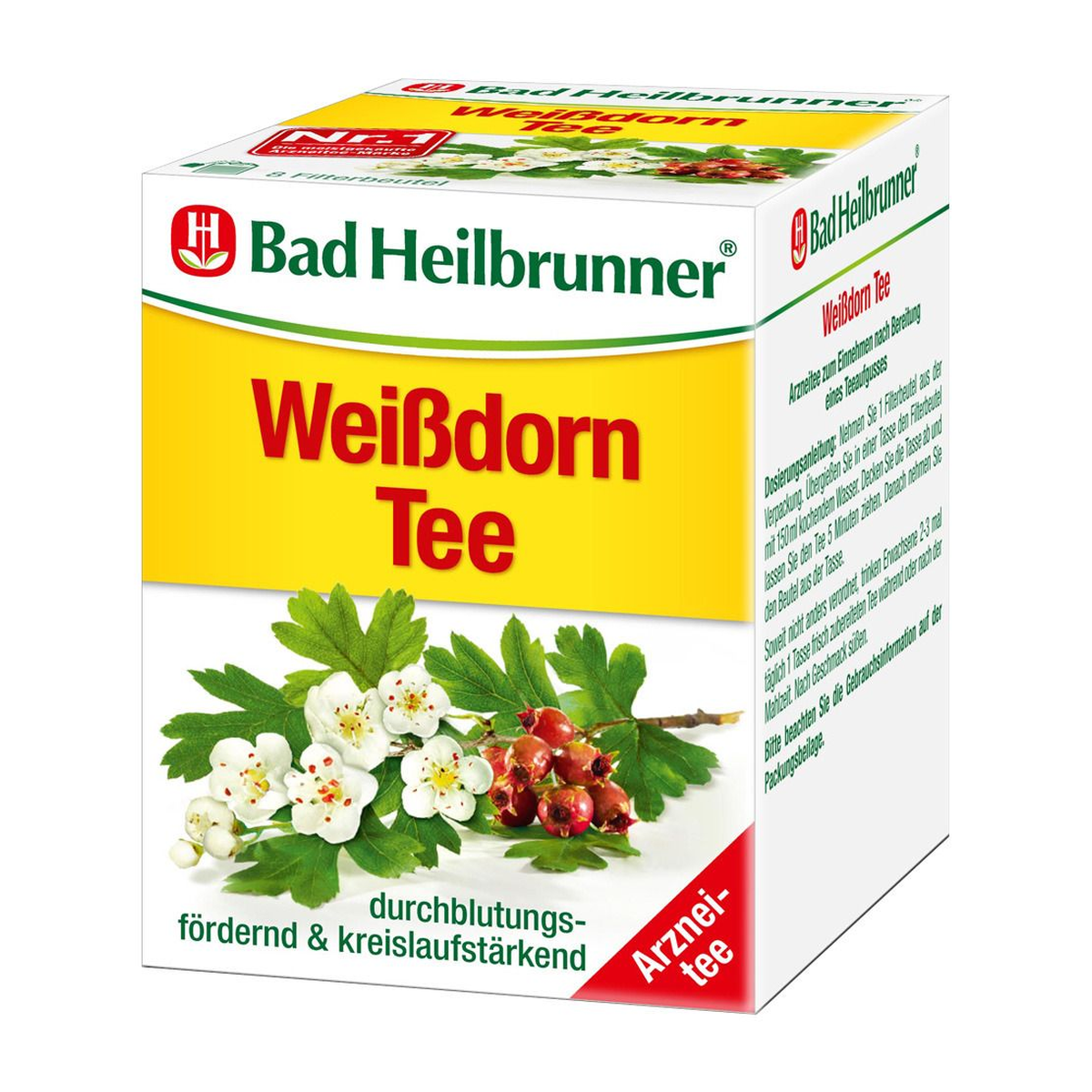Bad Heilbrunner Weissdorn Tee 8x2g