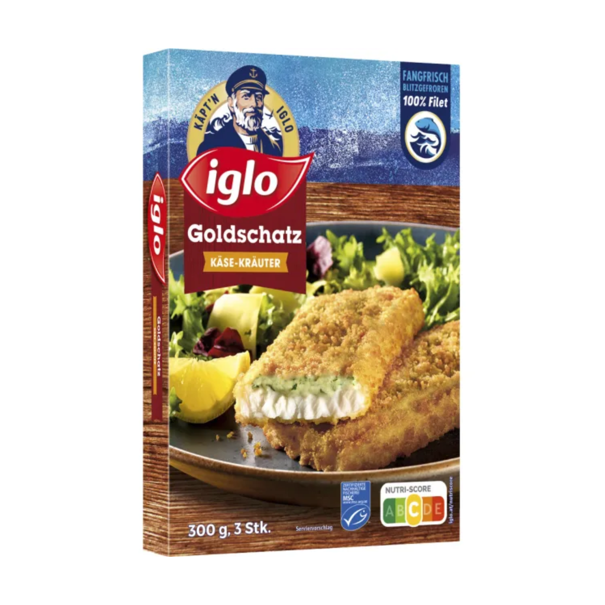 MSC Iglo Goldknusper Käse/Kräuter 300g