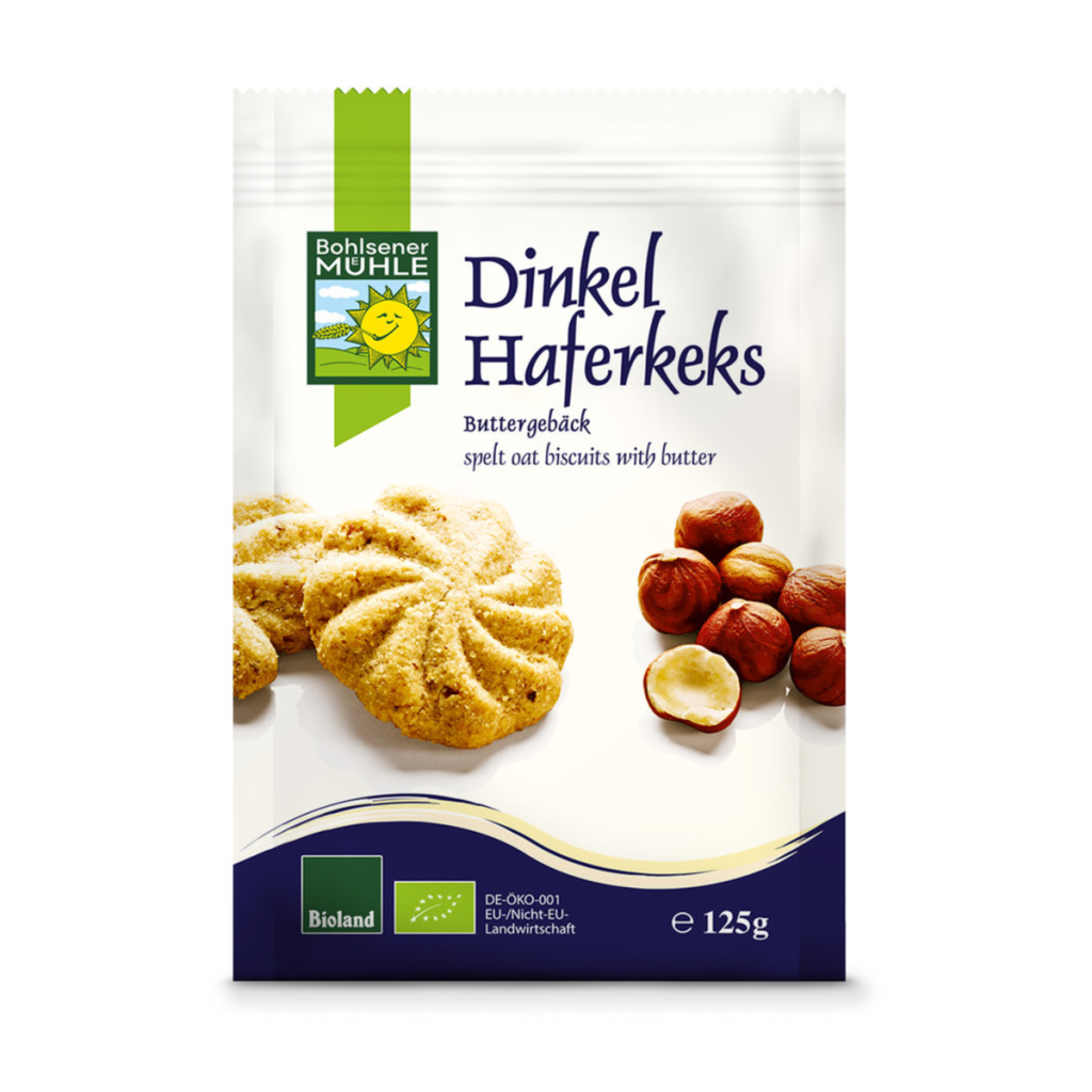 Bio Bohlsener Mühle Dinkel Hafer Kekse 125g