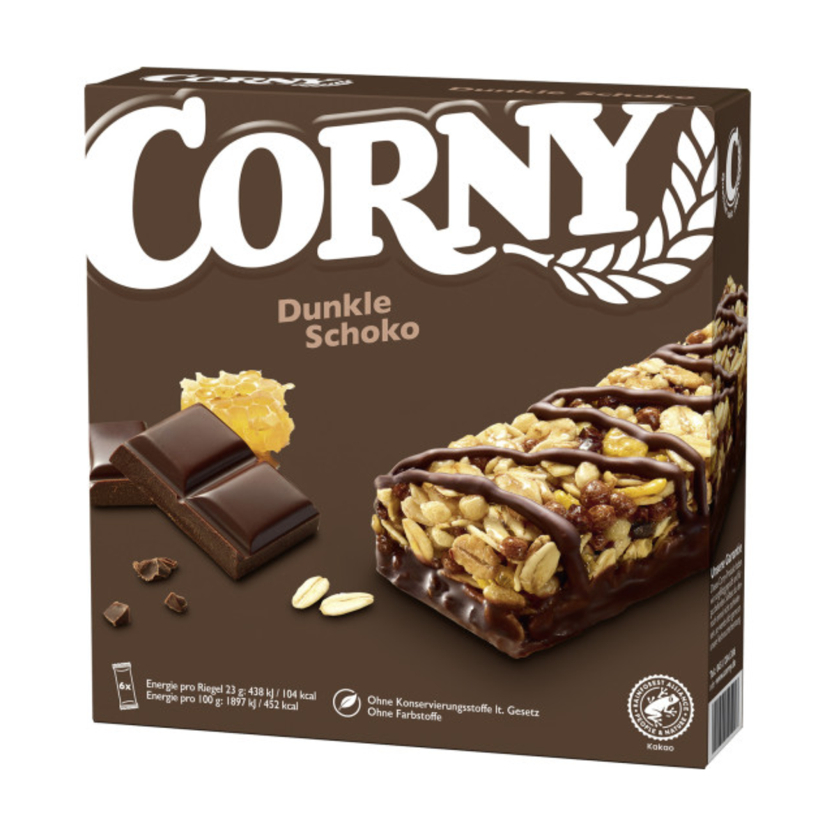 Corny Dunkle Schokolade 6ST 138g