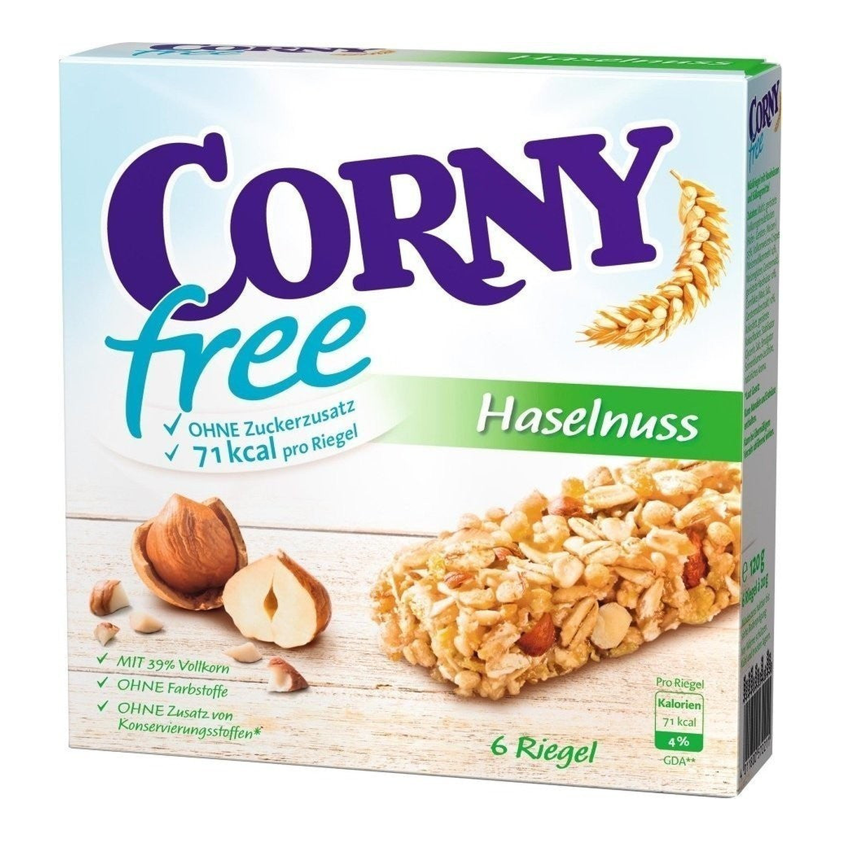Corny free Haselnuss 6ST 120g
