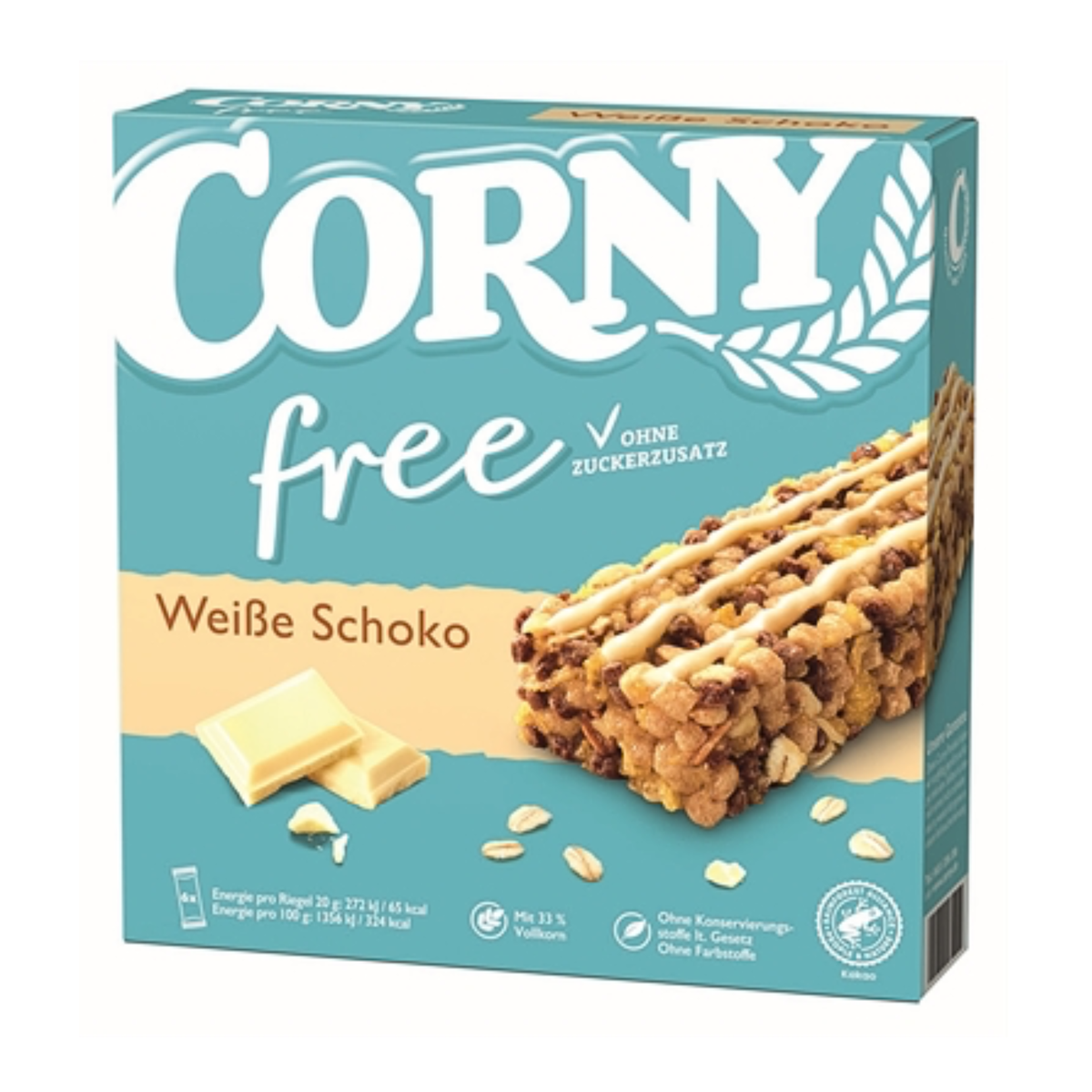 Corny free Weisse Schokolade 6ST 120g
