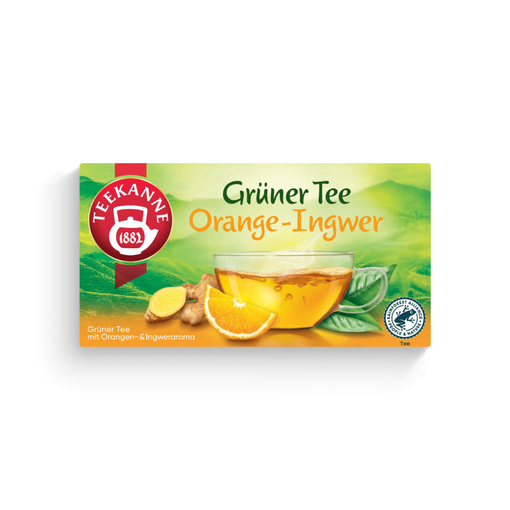Teekanne Grüner Tee Orange-Ingwer 20ST 35g