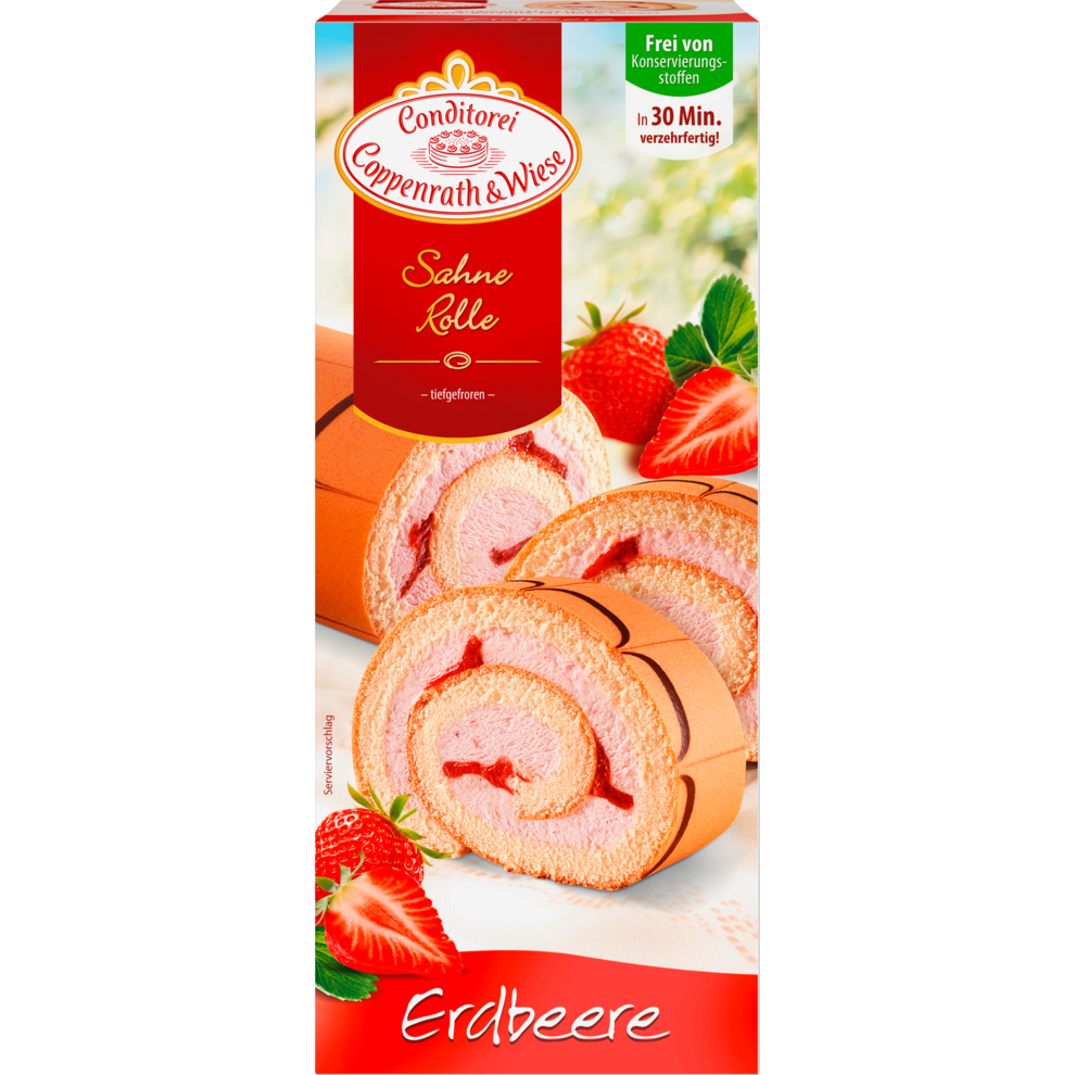 Coppenrath&Wiese Клубника сливки рулон 400g