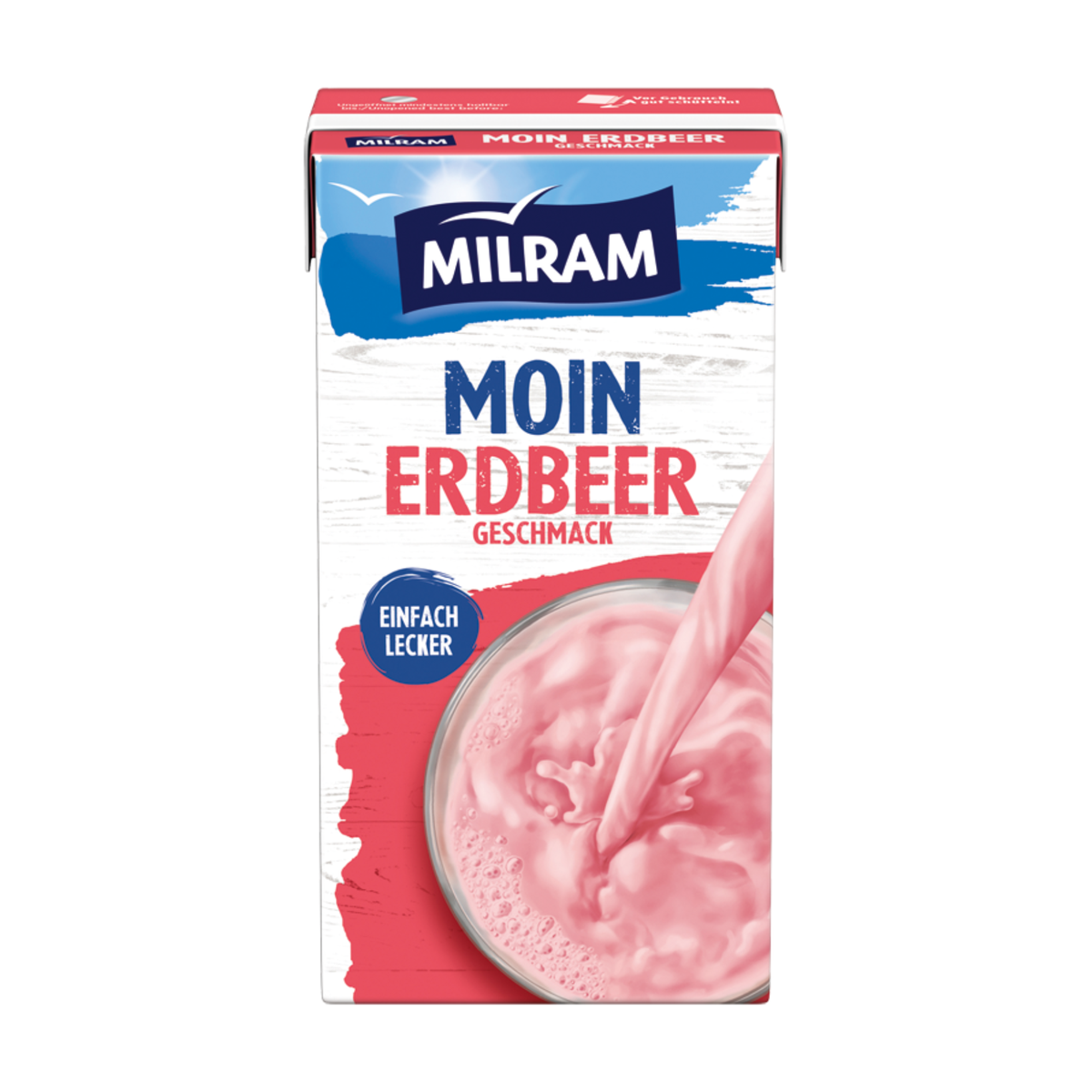 Milram H-Erdbeer Drink mit Halm 0,1% 500ml