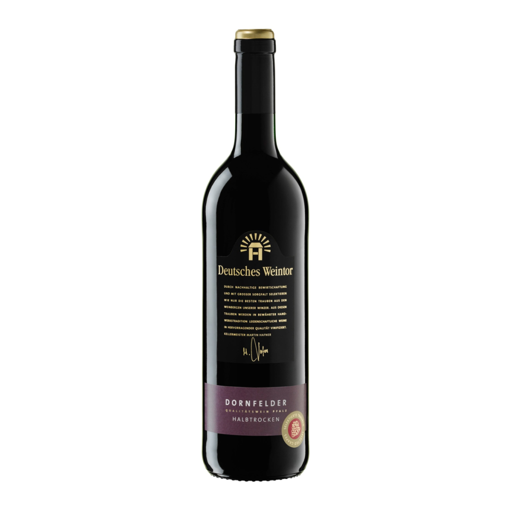 Deutsches Weintor Pfalz Dornfelder QbA halbtrocken 0,75l