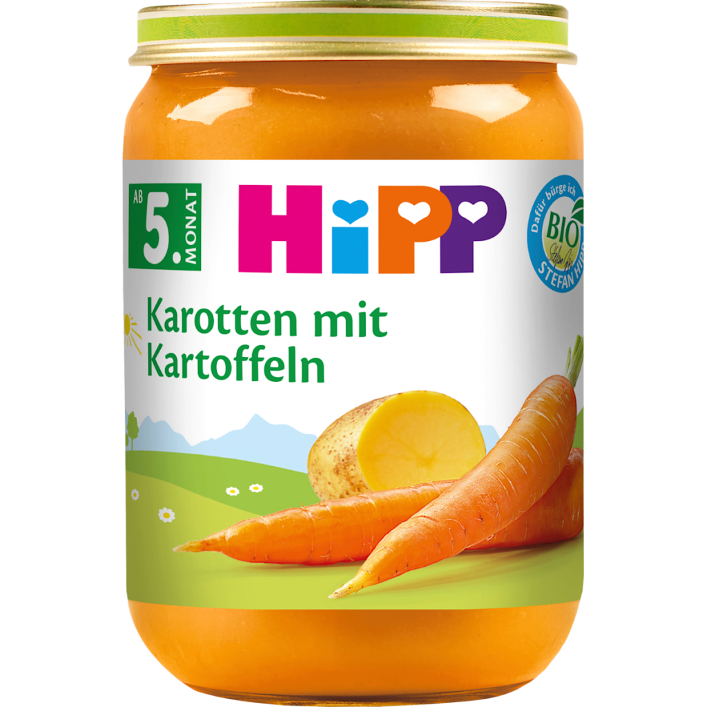 Bio Hipp Gemüse Frühkarotten mit Kartoffeln ab dem 5.Monat 190g