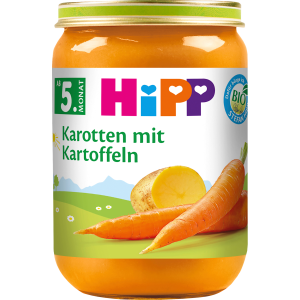 Bio Hipp Gemüse Frühkarotten mit Kartoffeln ab dem 5.Monat 190g