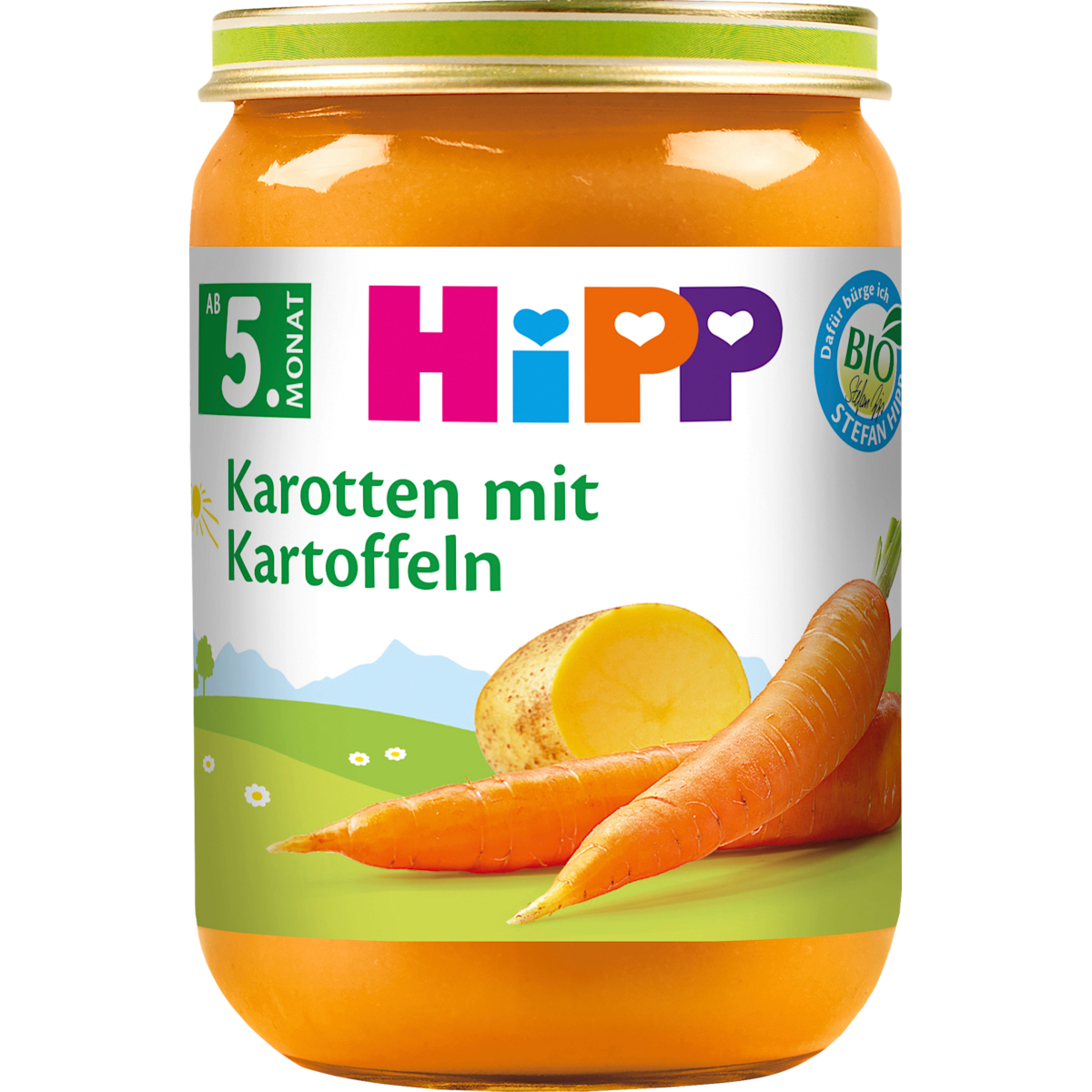 Bio Hipp Gemüse Frühkarotten mit Kartoffeln ab dem 5.Monat 190g