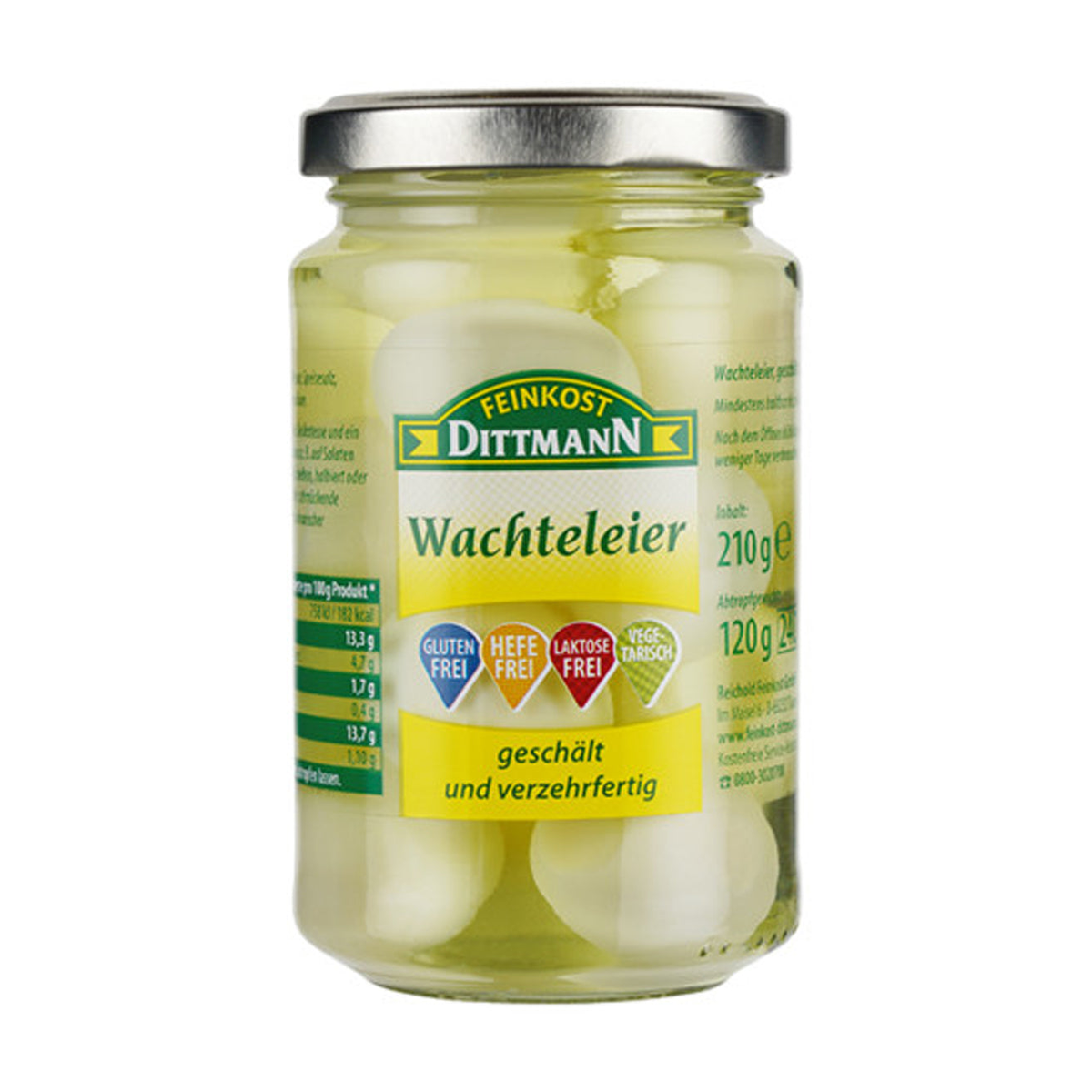 Feinkost Dittmann Wachteleier 210g