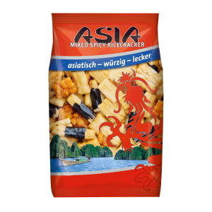 XOX Asia Snack Mixed Spicy Ricecracker 125g