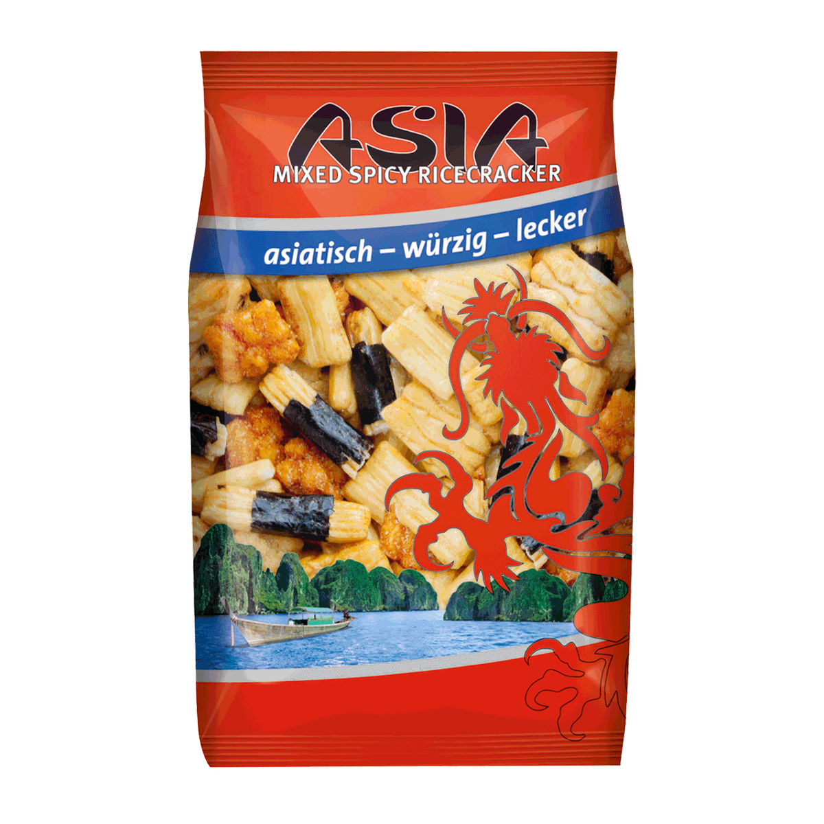 XOX Asia Snack Mixed Spicy Ricecracker 125g