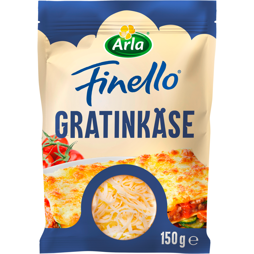 Arla Finello Gratinkäse gerieben 43% Fettstufe 150g