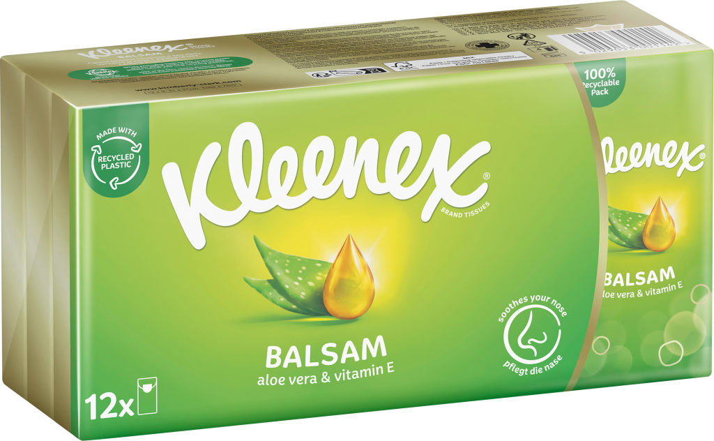 Kleenex Balsam Taschentücher Pocket-Pack 12x9ST