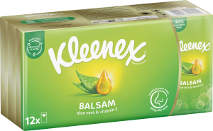 Kleenex Balsam Taschentücher Pocket-Pack 12x9ST