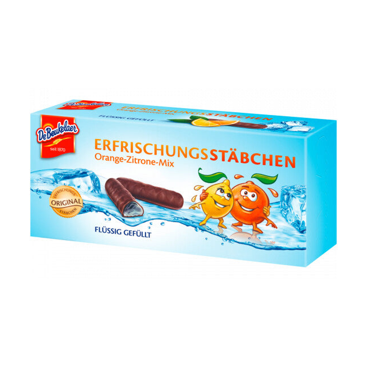 De Beukelaer Erfrischungsstäbchen Orange/Zitrone VM 75g